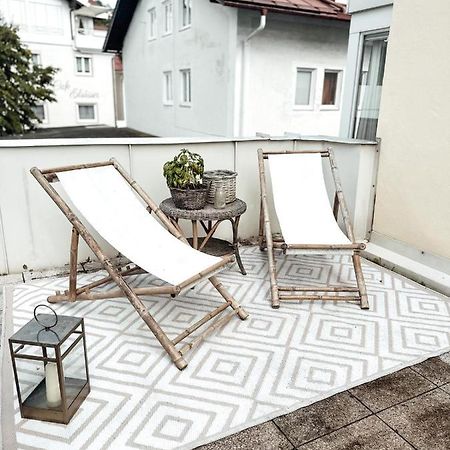 Zentrale Wohnung + Dachterrasse Sonthofen Buitenkant foto